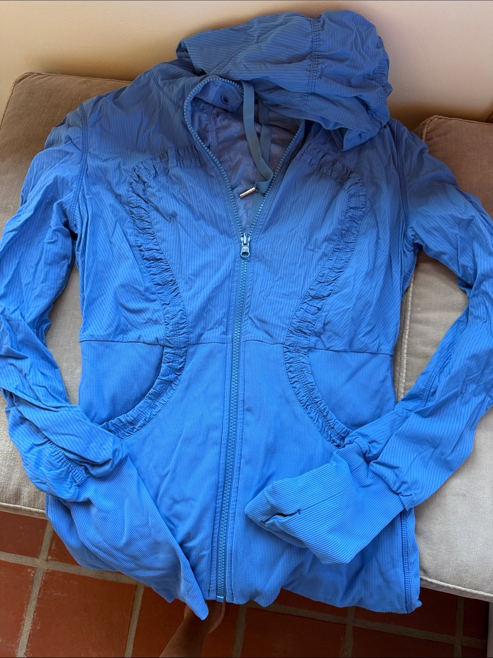 lululemon athletica Bright Blue Hooded Utility Jacket - Women